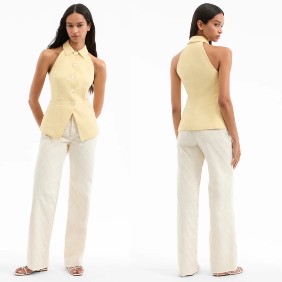 Veronica Beard Orlinda Halter Neck Vest - Picture 4 of 14